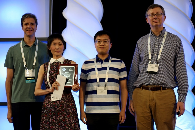 (From left to right) Roberto J. Bayardo (Google, KDD Applied Data Science Chair), Yanfang (Fanny) Ye (WVU), Yangqiu Song (HKUST), Charles Elkan (Amazon & UCSD, KDD Applied Data Science Chair).