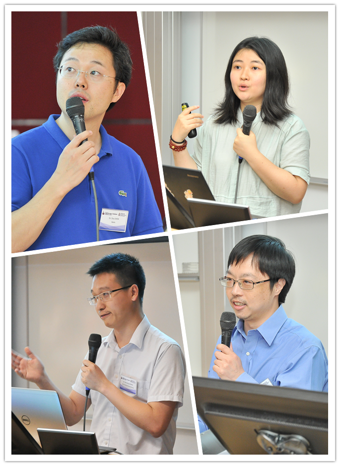 (Top left to bottom right) Dr. Dou Shen, Dr. Qian Xu, Dr. Wenliang Zhong, Dr. Lin Gu