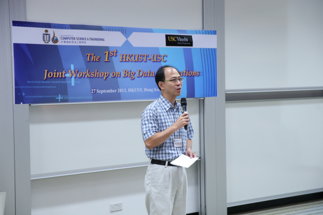 The 1st HKUST-USC Joint Workshop on Big Data Applications - Professor Siu-Wing CHENG, Acting Head of Department