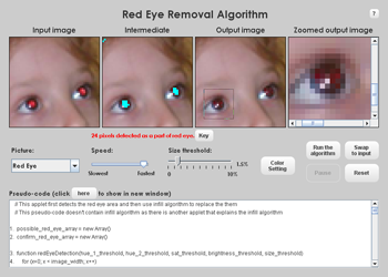 Red Eye Removal Algorithm