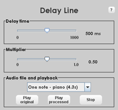 The Delay Line (Echo) Learning Object