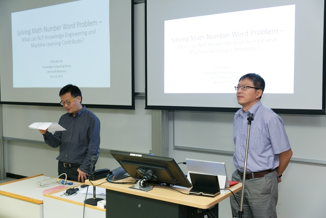 Prof. Lei Chen and Dr. Chin-Yew Lin