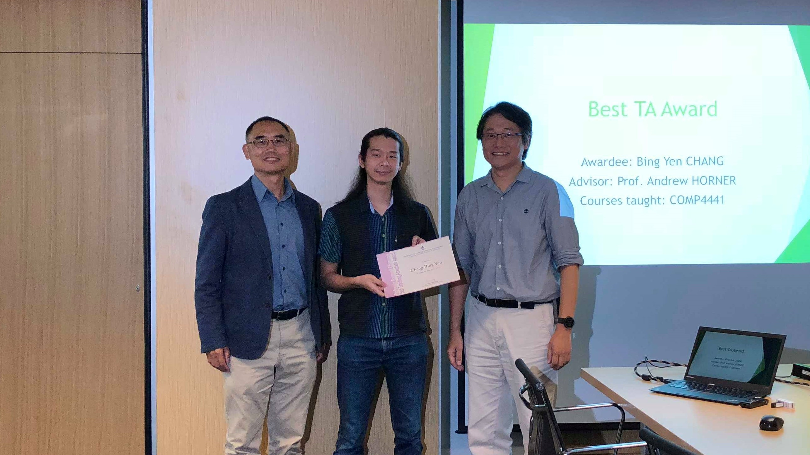 (left to right) Prof. Qiang YANG, CHANG Bing Yen, Prof. Albert CHUNG